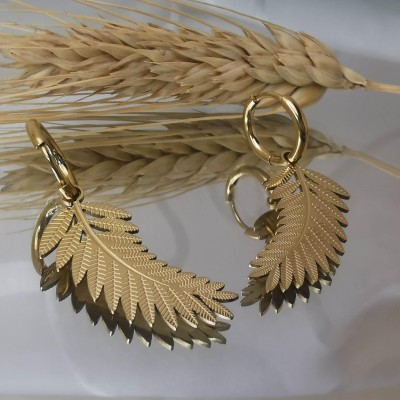 Boucles d'oreilles Plume