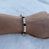 Bracelet Perles Noires et Blanches