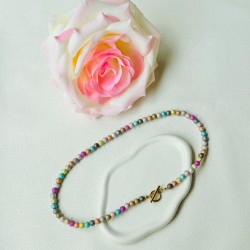 Collier Perles Multicolores