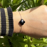 Bracelet Trèfle Noir