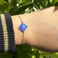 Bracelet Trèfle Bleu