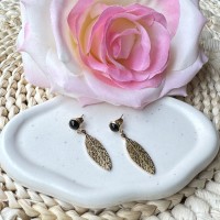 Boucles d'oreilles Feuilles Pendantes