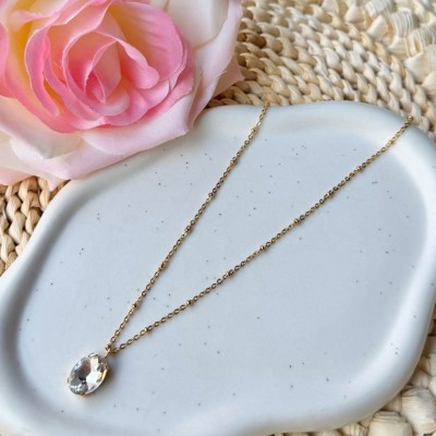 Collier Cristal Blanc