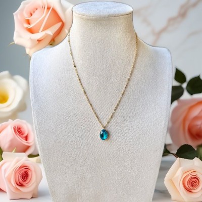 Collier Cristal Bleu