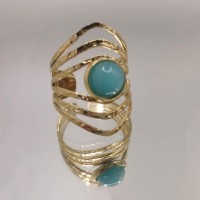 bague Multi Rangs Pierre Turquoise