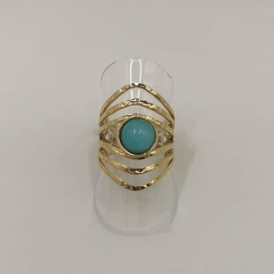 bague Multi Rangs Pierre Turquoise