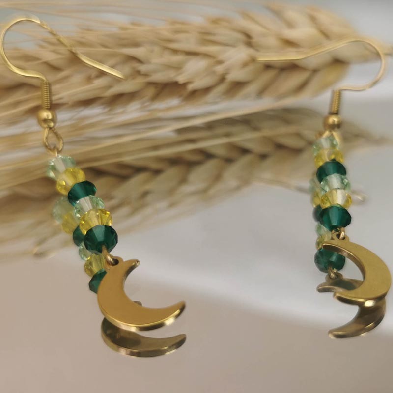 Boucles d'oreilles Lune