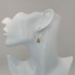 Boucle d'oreille Lettre personnalisée (A l'unité)