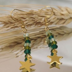 Boucles d'oreilles pendantes Etoiles