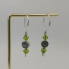 Boucles d'oreilles pendantes Vertes